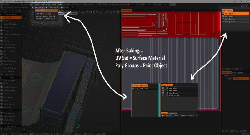 Retopo Mesh Menu and Bake Menu