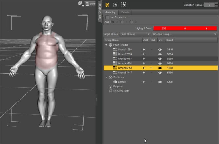 Import Zbrush Polygroups for UV mapping - 3DCoat Documentation