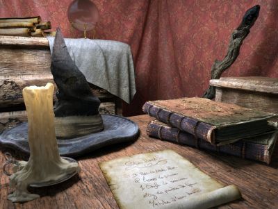 Wizard's desk