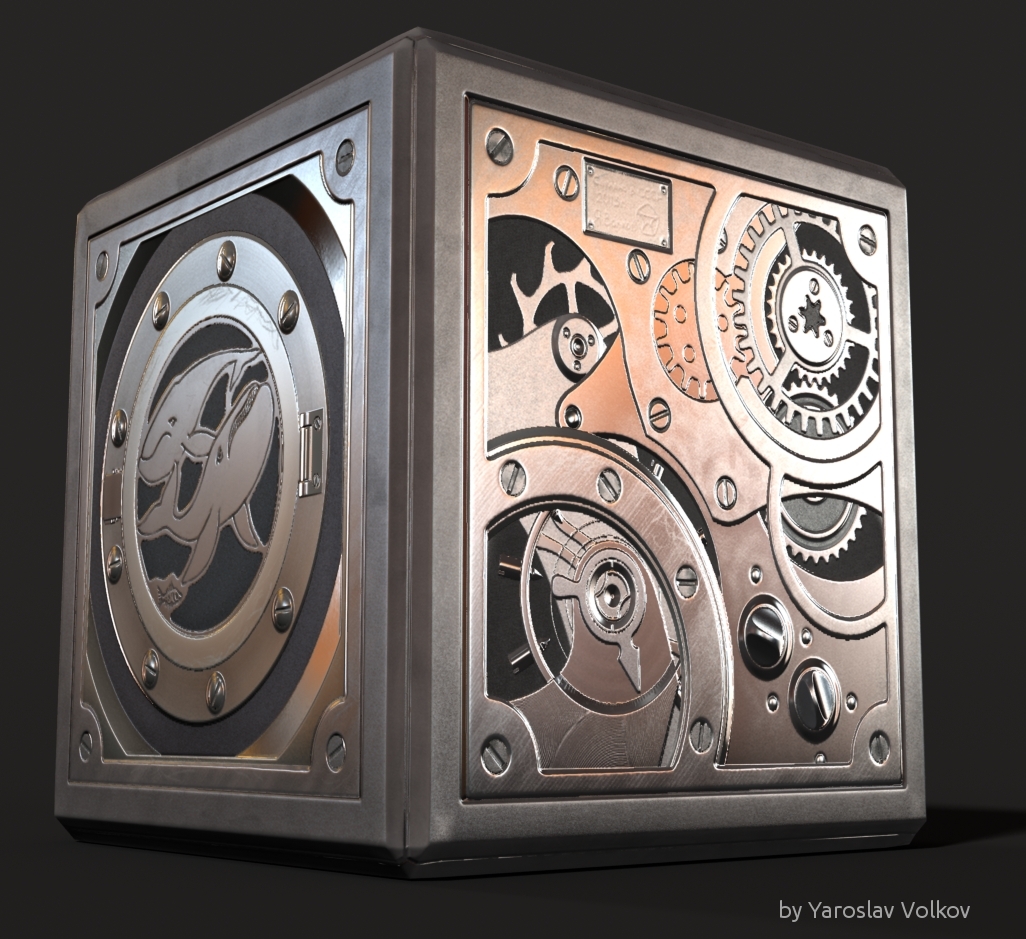 Marine Clock. Model and textures made in 3d-coat.