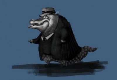 Mafian alligator design