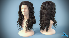 Girl hair render ( Type 2) - Vray
