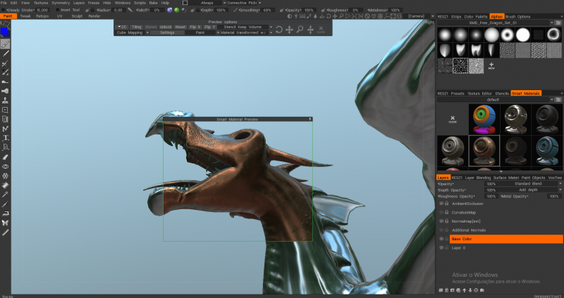 With Additional Normals Layer On