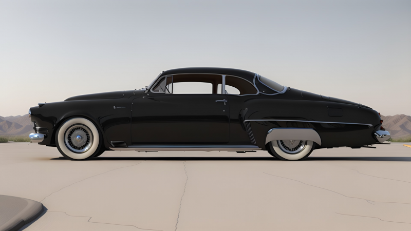 1950s American vintage luxury car with fins, fancy rims and chrome by General Motors (1).png